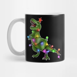 Xmas T. rex tree Mug